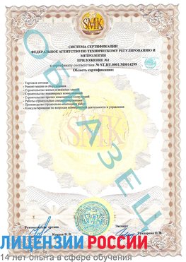 Образец сертификата соответствия (приложение) Пикалево Сертификат ISO 14001